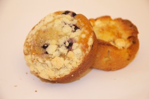 Of course it's healthy. The muffins are positively packed with blueberries.