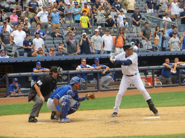 Derek Jeter at the plate.