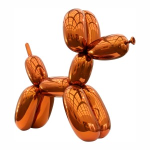 Sold: $58.4 million | Jeff Koons, Balloon Dog (Orange), 1994–2000