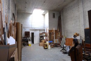 The space was and will be a working studio.