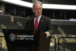 Mayor Michael Bloomberg at the Barclays Center today. (Photo: NYC Mayor's Office)