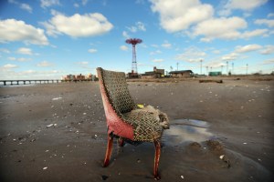 Coney Island beach after Hurricane Sandy.  (Photo: Mario Tama/Getty Images)