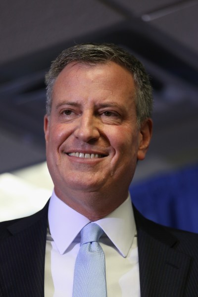 Mayor-elect Bill de Blasio. (Photo by Getty Images)