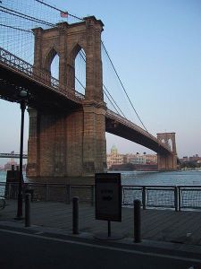 The Brooklyn Bridge. (Photo via Wikimedia Commons)