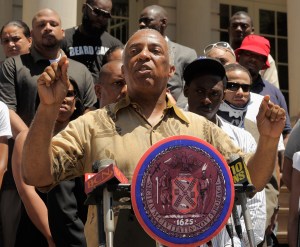 Charles Barron at a different event. (Photo: Jemal Countess/Getty)