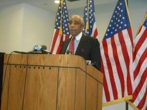 Congressman Charlie Rangel today.