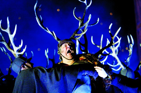 Ambrogio Maestri as Falstaff. (Photo by Catherine Ashmore)