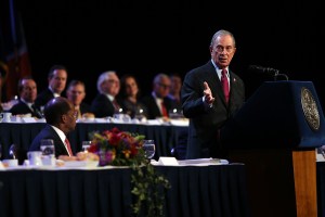 Mayor Michael Bloomberg delivers final speech of his administration. (Photo: SOURCE)