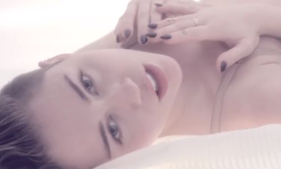 Miley Cyrus in 'Adore You.' (Screenshot via YouTube)