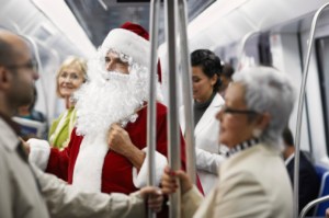 Saint Knickerless rides the rails