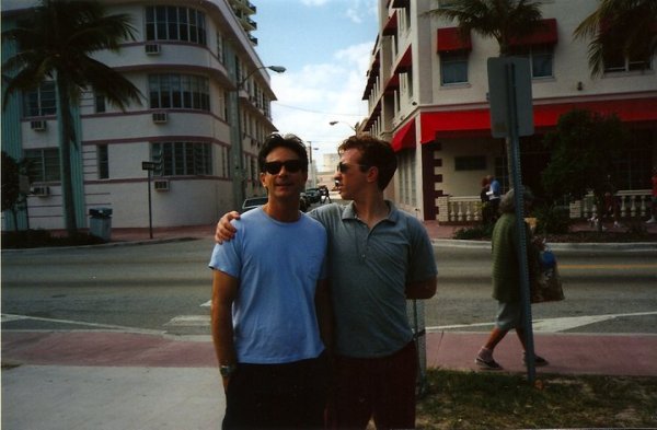 The author, right, with his uncle Vince Pravata in the early 1990s. (Photo courtesy of Bill Janovitz)