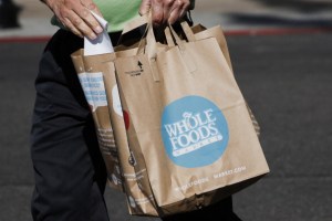 In the future, this shopping bad will no doubt be filled with expensive local Brooklyn artwork (Getty)