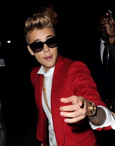 Justin Bieber. (Photo via Getty Images)