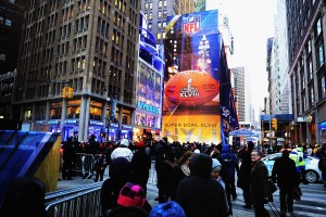 Super Bowl Boulevard. (Photo via Getty Images)