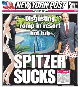 NY Post Spitzer Cover