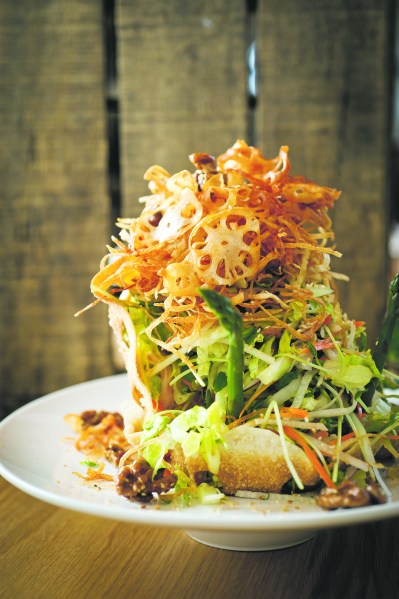 Grilled chicken salad: not the Golden Shopping Mall in Flushing.