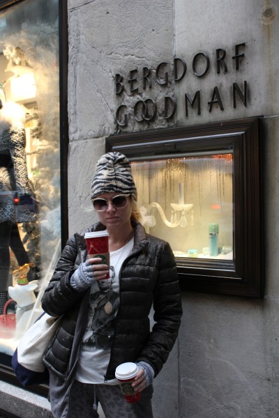 If you're going to shop at Bergdorf, dress like this.
