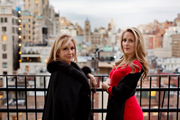 Victoria and Cristina Cote at The Pierre Hotel in New York City. (Photograph by Dorothy Hong)