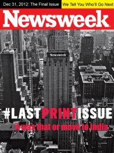 Newsweek last print issue cover