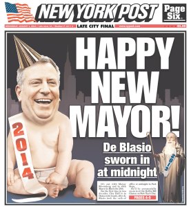 The year's first New York Post.