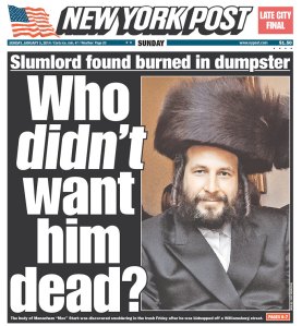 The offending New York Post cover today.
