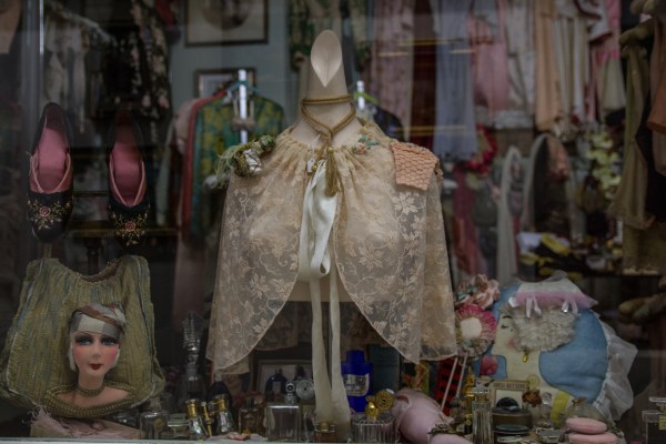 The storefront at Illsa's vintage lingerie. Photo by Arman Dzidzovic.