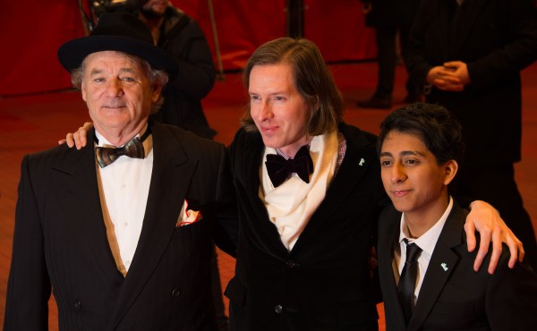 Bill Murray, Wes Anderson and Tony Revolori attend 'The Grand Budapest Hotel' Premiere and opening ceremony during the 64th Berlinale International Film Festival at Berlinale Palast on February 6. (Photo by Ian Gavan/Getty Images)