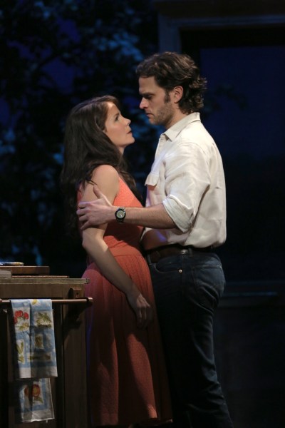 Kelli O’Hara and Steven Pasquale star in The Bridges of Madison County. (Photo by Joan Marcus)