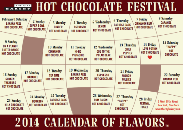 28 days o' chocolate.