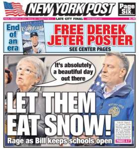 Today's New York Post.