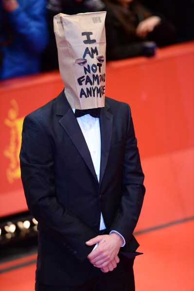 Shia LaBeouf, trawling for attention at the Berlinale. (Photo via Getty Images)