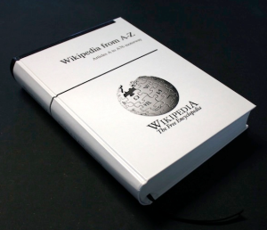 Does this mean we can start using Wikipedia for our homework? It's a book! (Indiegogo)
