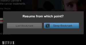 You can start watching your Netflix show from the exact point you passed out! (Screengrab: YouTube)