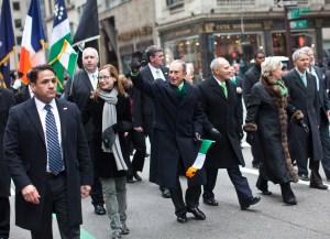 Former Mayor Michael Bloomberg marching n last year's parade. (Photo: Ramin Talaie/Getty)