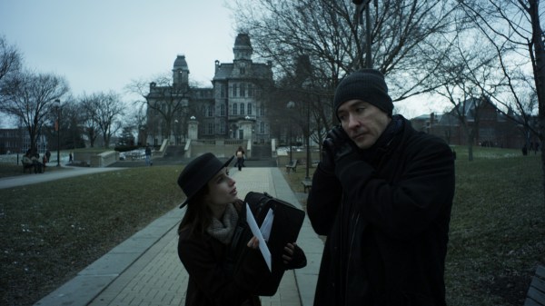 Emma Roberts and John Cusack in Adult World.