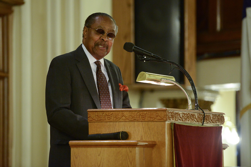 Dr. Jones delivers remarks during the 23rd Annual Commemoration of the late Rev. Dr. Martin Luther King  Jr. (Photo by Shahar Azran) .