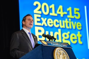 Andrew Cuomo presenting his executive budget earlier this year. (Photo: Governor's Office/Flickr)