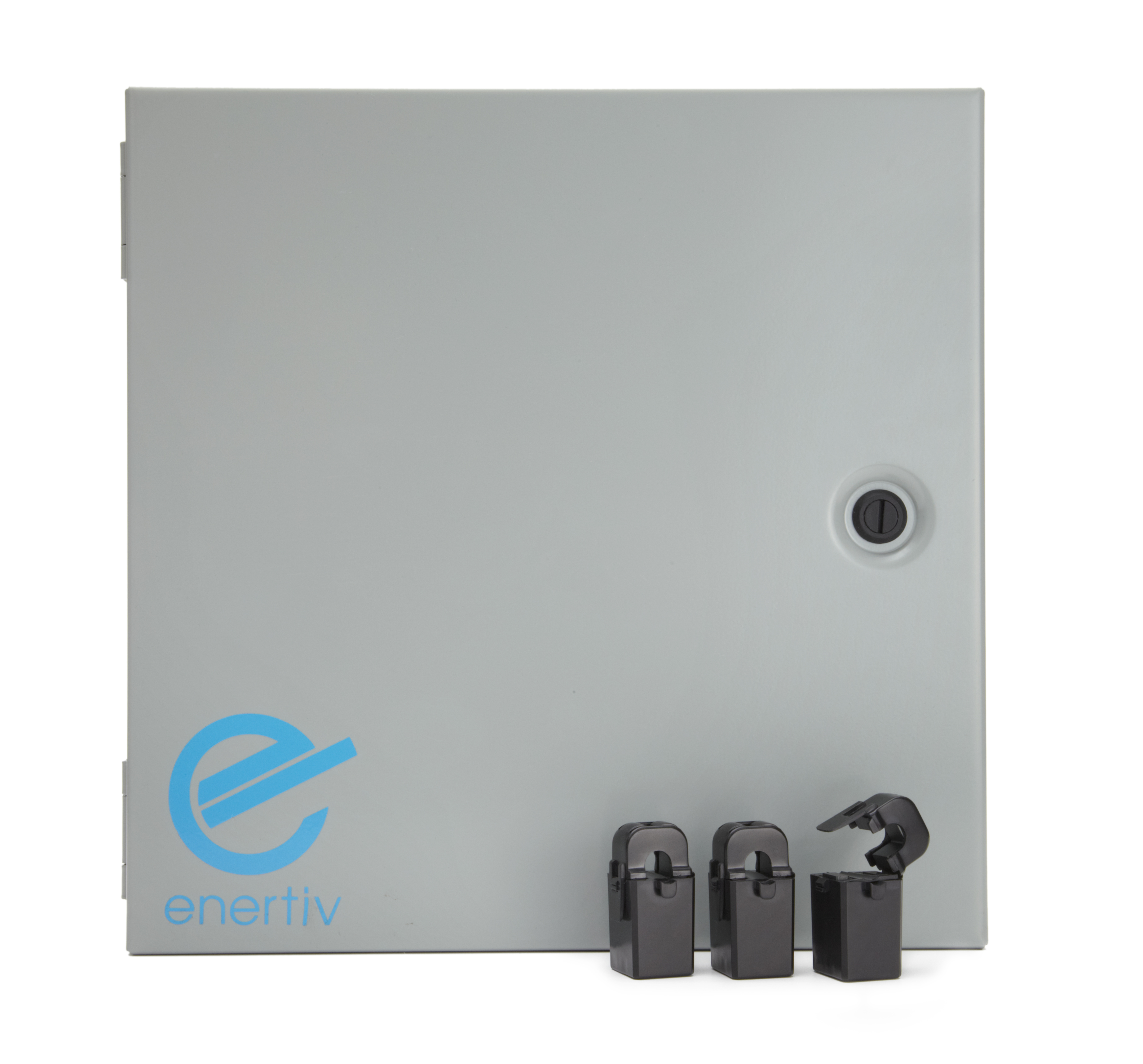This is the Enertiv hardware that is installed by your breaker box.