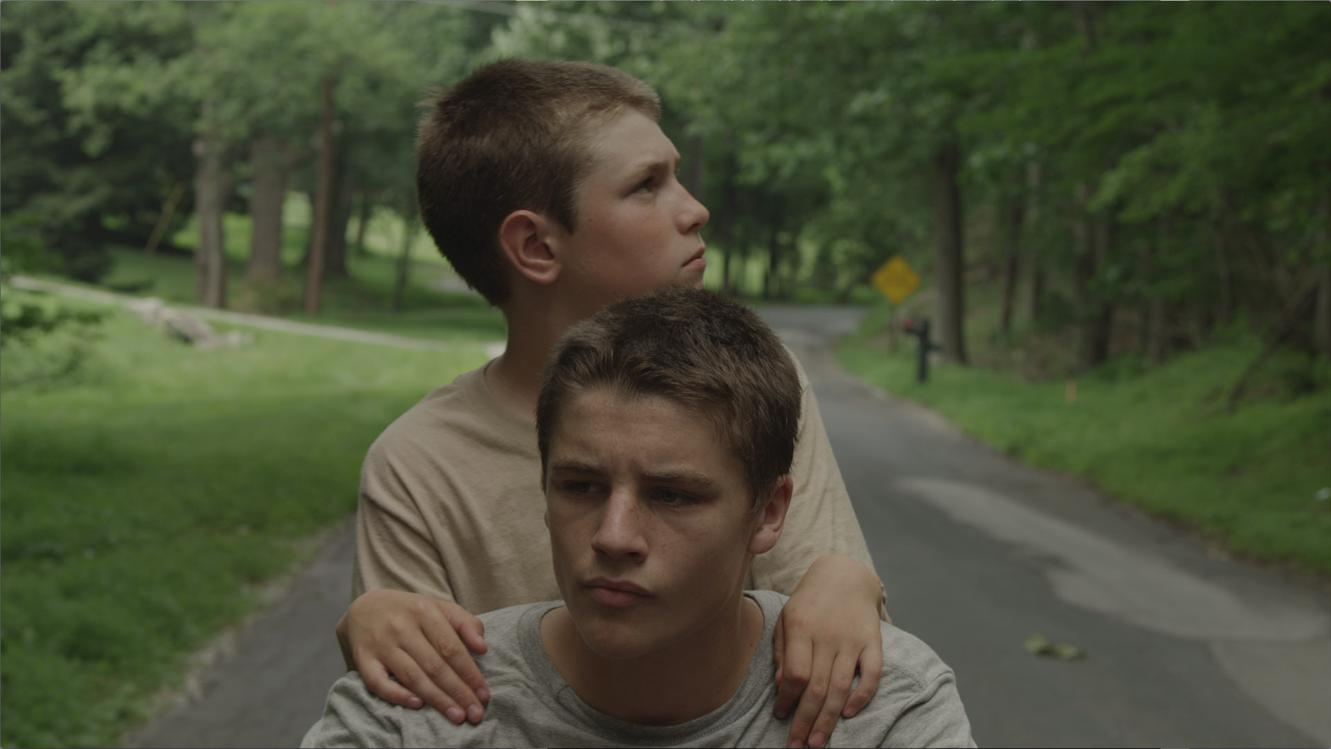 Ryan Jones, above, and Nathan Varnson in Hide Your Smiling Faces.