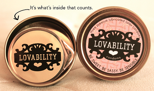 These condoms are too risky (or risqué) for JPMorgan. (Photo: Lovability's website) 