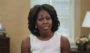 Michelle Obama urging young people to get covered at Healthcare.gov. (Screengrab: YouTube)