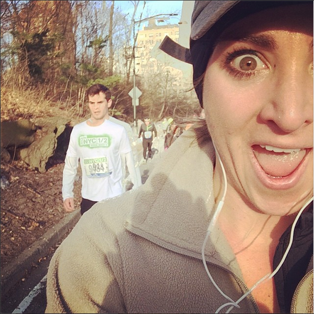 "Oh yeah walker #hottguysofthenychalf #nychalf" Ms. Roberts wrote in Instagram. (Instagram)
