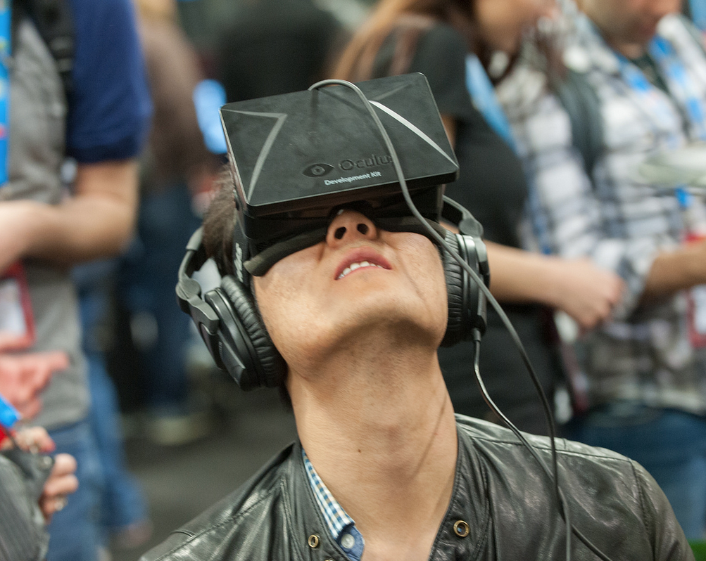Lost in Oculus Rift at GDC 2014 (photo via GDV, CC BY 2.0)