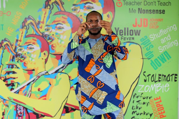 Teju Cole at Fela Kuti's house in Lagos. (Photo by Teju Cole)
