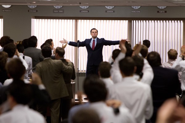 Leonardo DiCaprio in The Wolf of Wall Street.