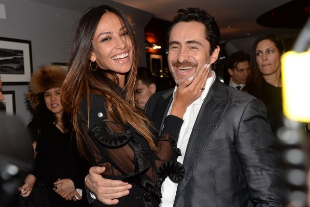 Madalina Ghenea, Demian Bichir==The Cinema Society with Links of London and Moet & Chandon host the after party for Fox Searchlight Pictures' "Dom Hemingway"==Il Principe at Hotel Hugo, NYC==March 27, 2014==©Patrick McMullan==Photo- Clint Spaulding/PatrickMcMullan.com-====