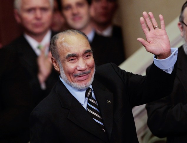 Basil Paterson at his son's swearing-in ceremony in 2008. (Photo: Chris Hondros/Getty Images)