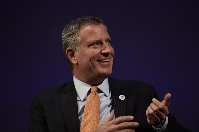 Mayor Bill de Blasio. (Photo: Diana Robinson/NYC Mayor's Office)