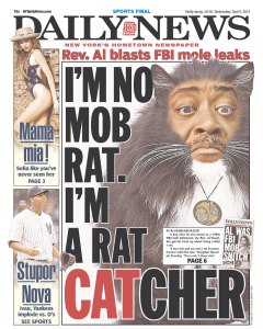 Rev. Al Sharpton as a cat.