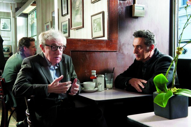 Woody Allen, left, and John Turturro in Fading Gigolo